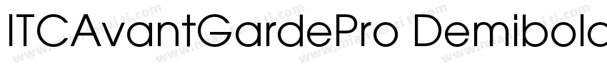 ITCAvantGardePro Demibold字体转换